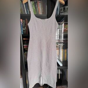 Striped Square neck line Dress